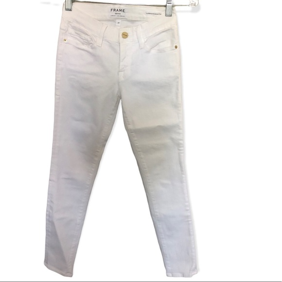 Frame Denim Le Skinny de Jeanne Crop Raw Hem ankle jeans - Picture 4 of 11